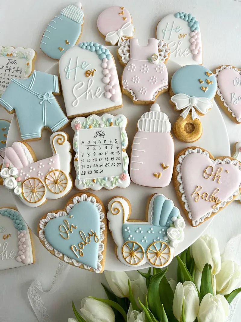 Babyblau Gender-Reveal-Set