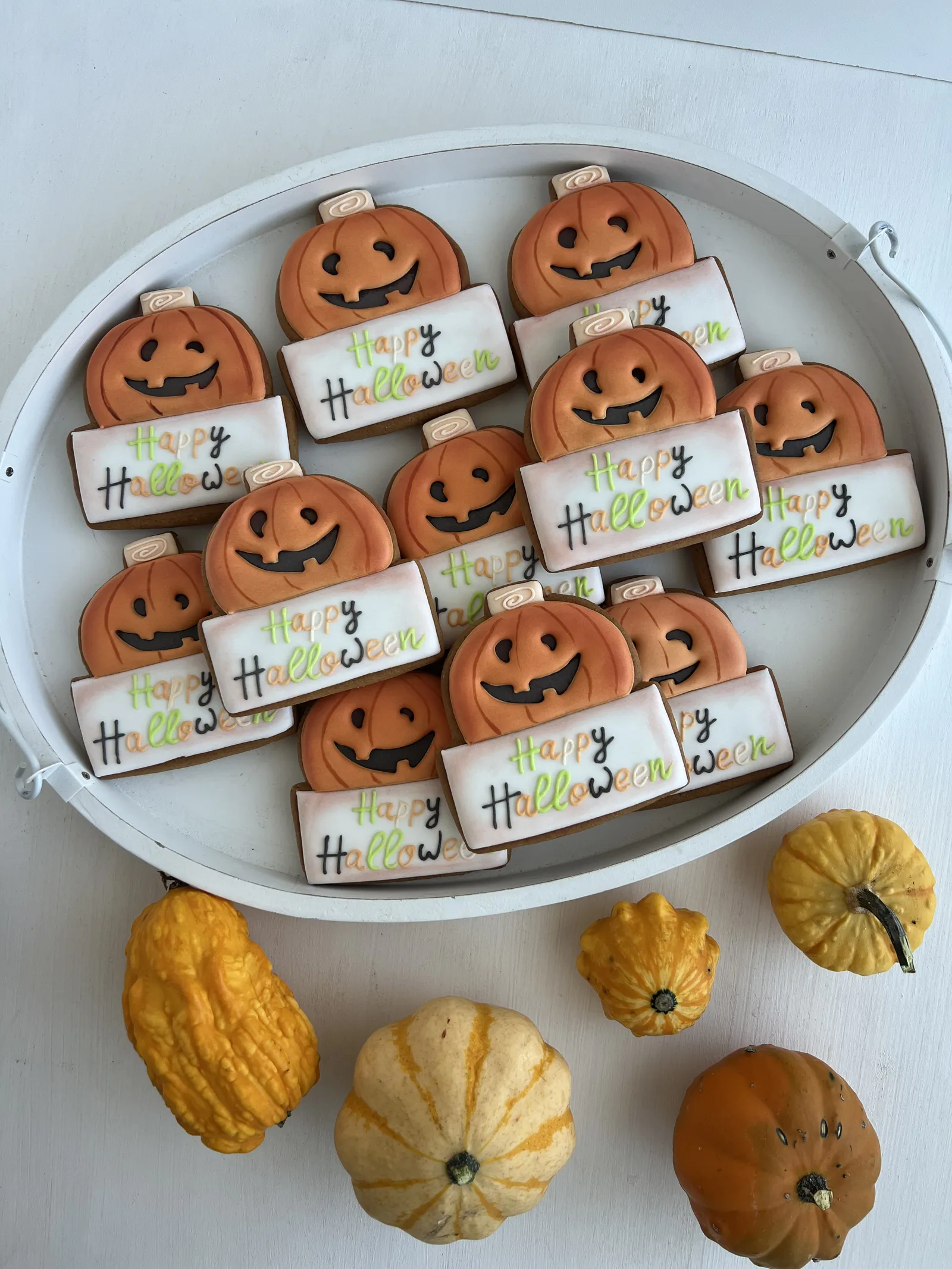 Cookies-Set: Lachende Kürbisse zu Halloween