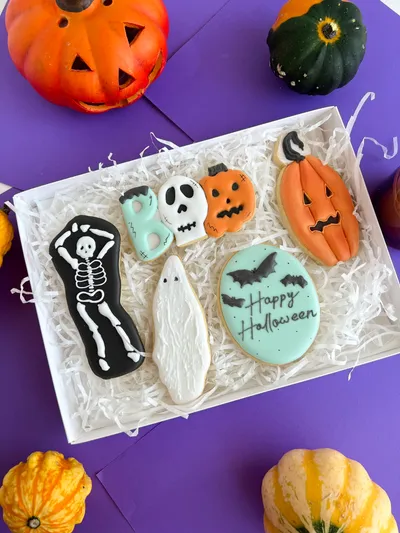 Gruselige Skelette & Kürbisse: Kekse zu Halloween