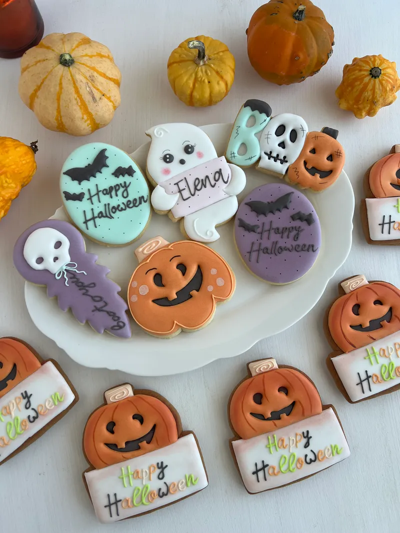 Cookies- und Lebkuchen-Sets für Halloween