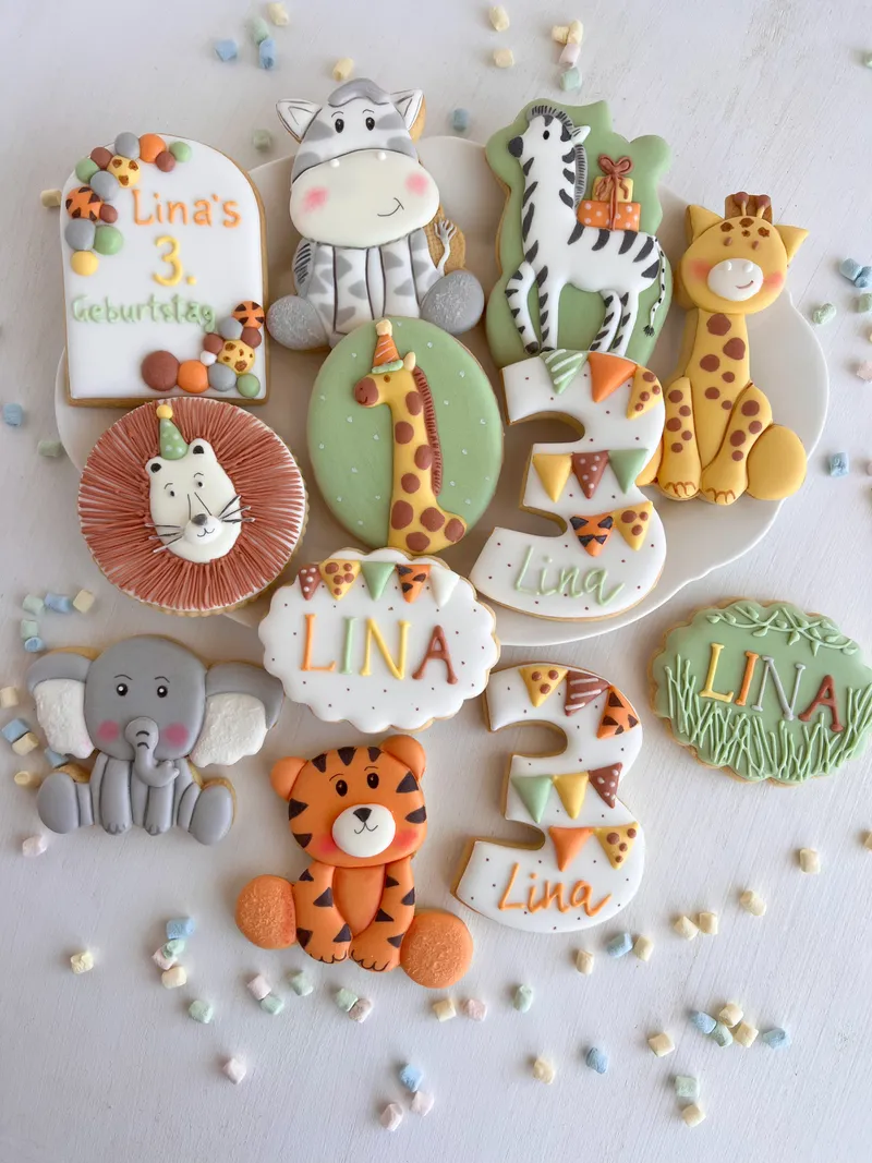 Cookies und Lebkuchen zum Kinder-Geburtstag