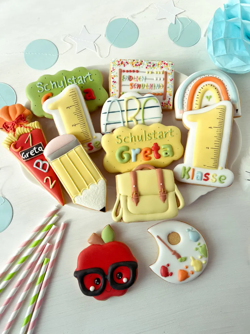 Cookies- und Lebkuchen-Sets für Schulbeginn