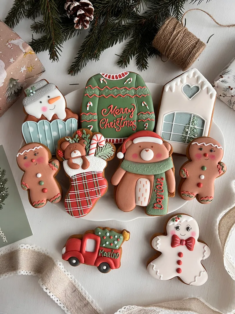 Cookies- und Lebkuchen-Sets für Weihnachten